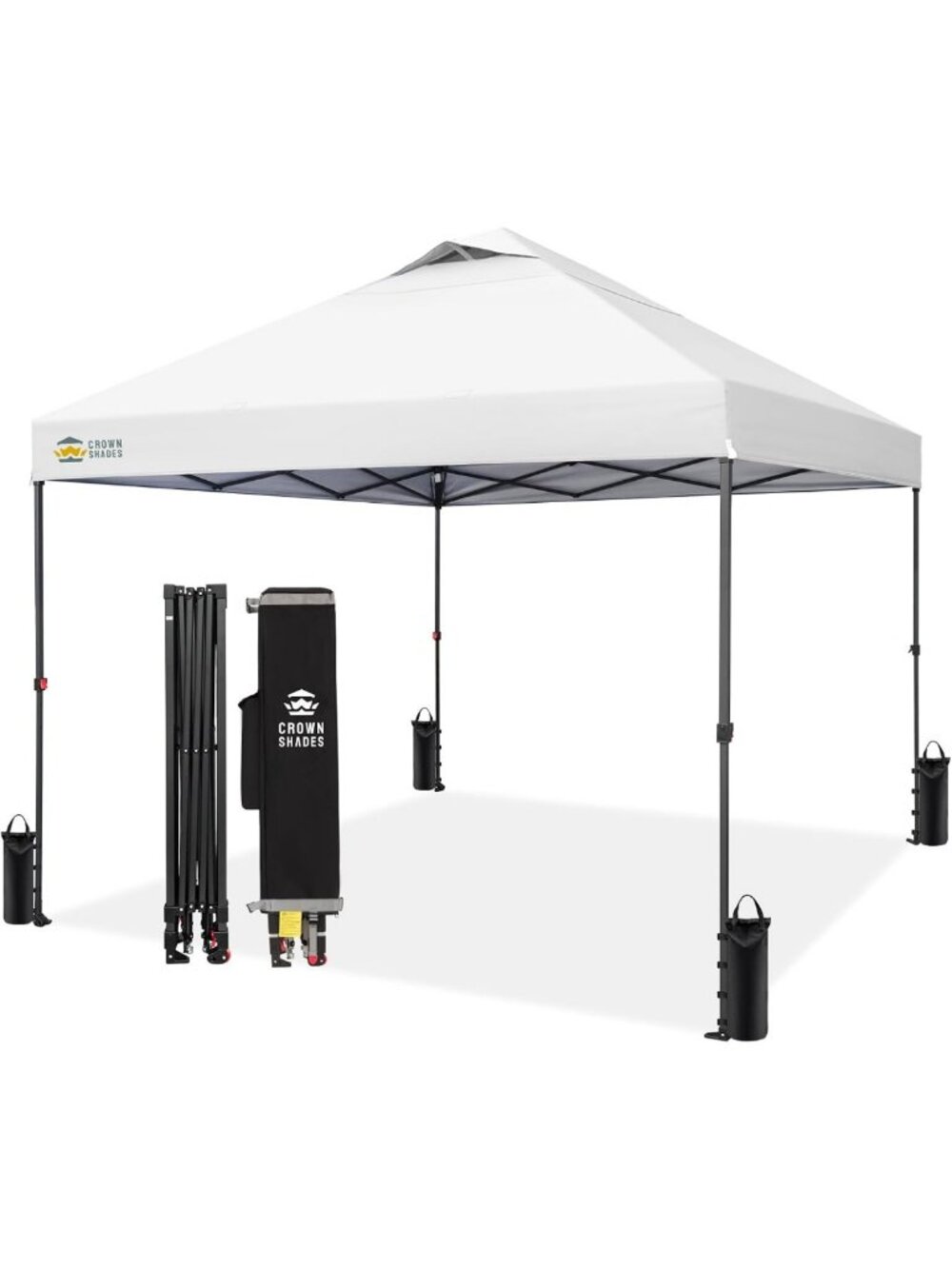 10x10 Pop Up Canopy Tent - Instant Outdoor Shelter, Waterproof, Vented, Includes